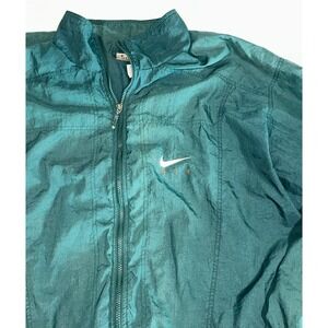 Vintage Nike Air‎ Windbreaker Jacket Full Zip Green Mens